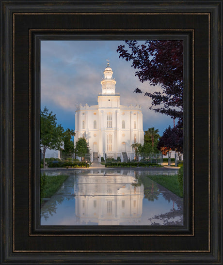 St George Temple - Rain Path by Robert A Boyd