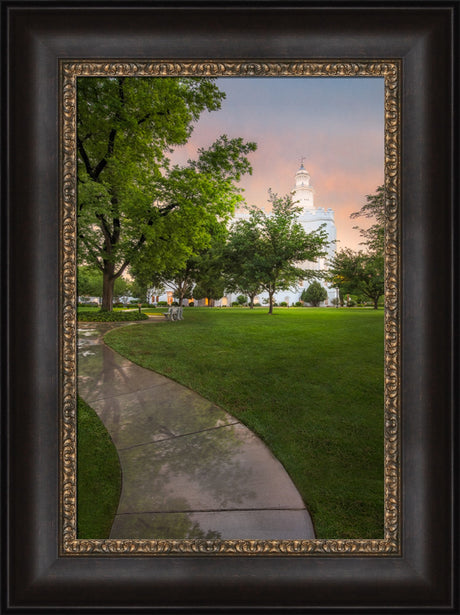 St George Temple - Pathway by Robert A Boyd