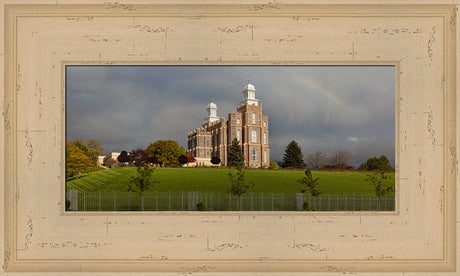 Logan Temple - Spring Panoramic by Robert A Boyd