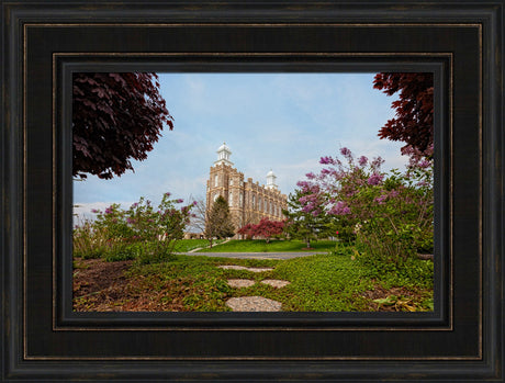 Logan Temple - Garden Path by Robert A Boyd