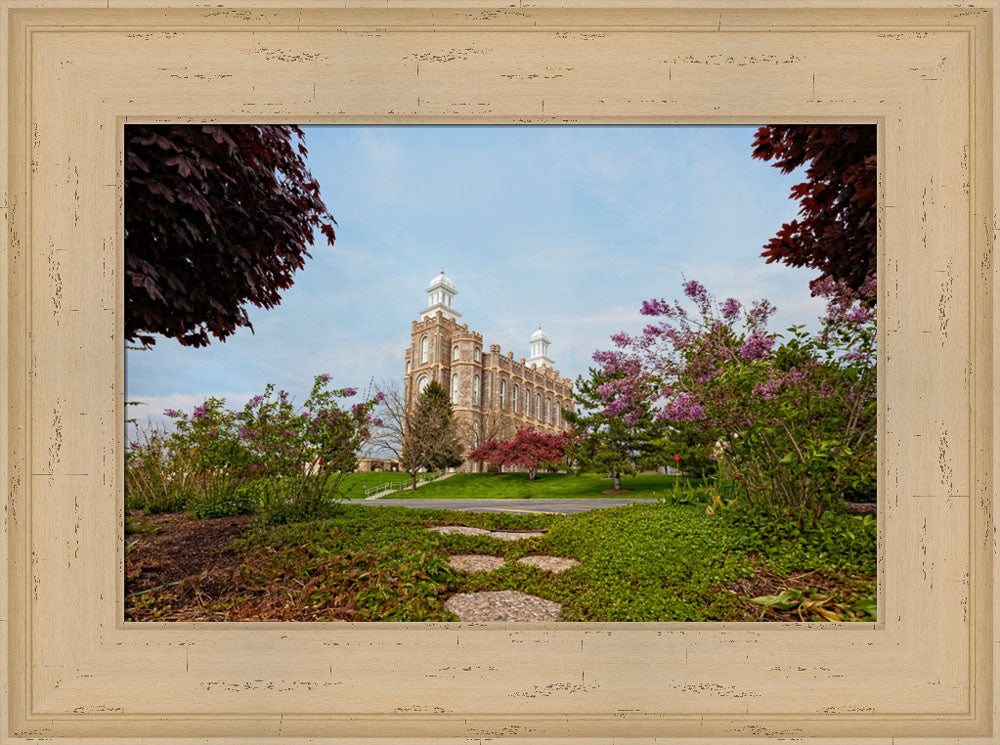 Logan Temple - Garden Path by Robert A Boyd