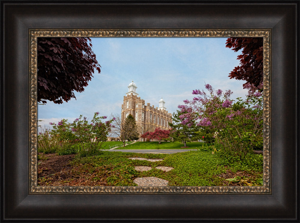 Logan Temple - Garden Path by Robert A Boyd