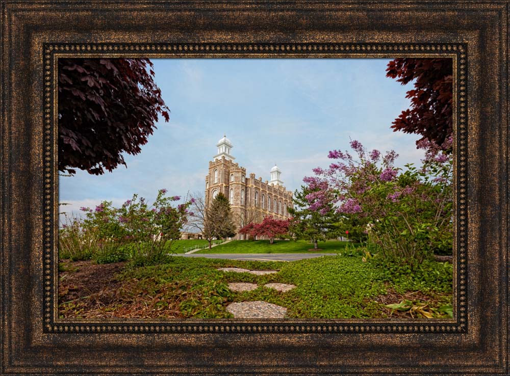 Logan Temple - Garden Path by Robert A Boyd