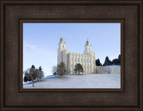 Manti Temple - Winter by Robert A Boyd