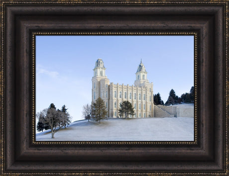 Manti Temple - Winter by Robert A Boyd