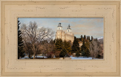 Manti Temple - Seasons Crossing by Robert A Boyd