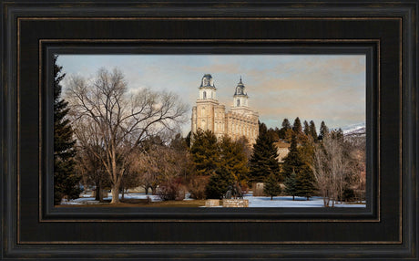 Manti Temple - Seasons Crossing by Robert A Boyd