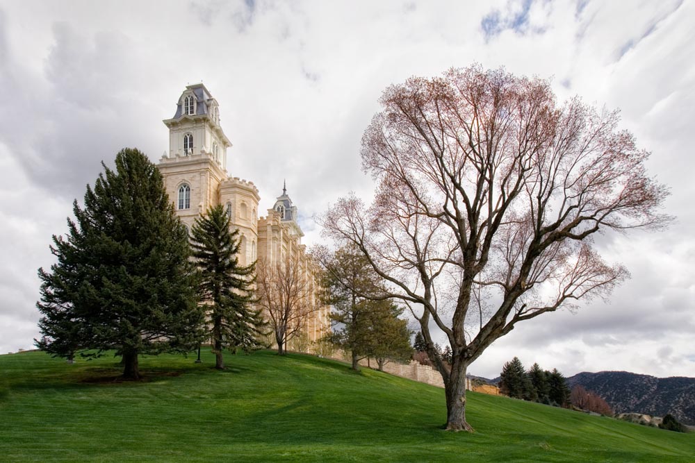 Manti Temple - Spring Hill by Robert A Boyd