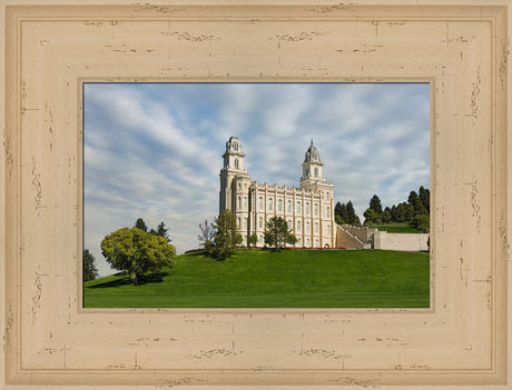 Manti Temple - Summer Lawn by Robert A Boyd