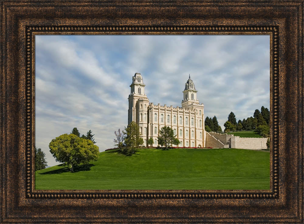 Manti Temple - Summer Lawn by Robert A Boyd