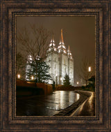 Salt Lake Temple - Rain Path by Robert A Boyd