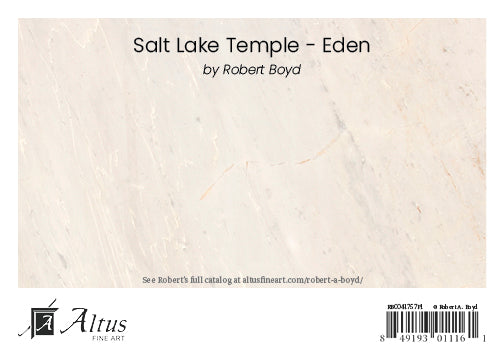 Salt Lake Temple - Eden by Robert A Boyd