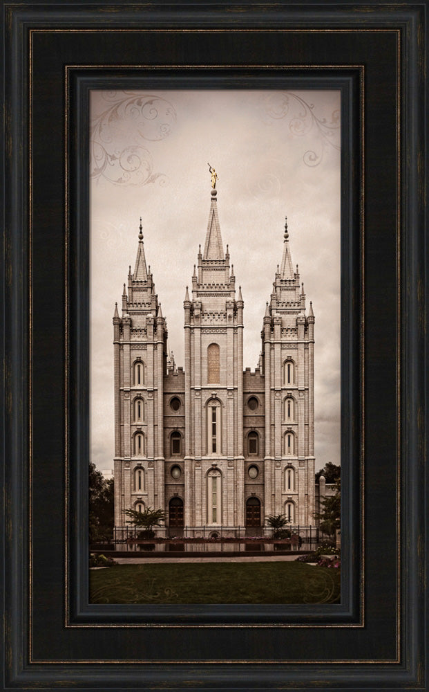 Salt Lake Temple - Towers by Robert A Boyd