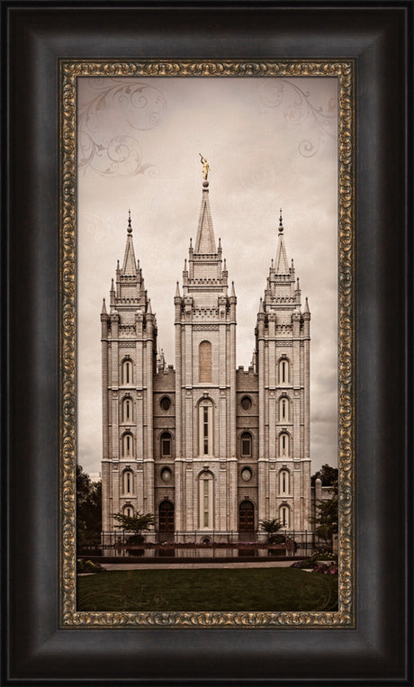 Salt Lake Temple - Towers by Robert A Boyd