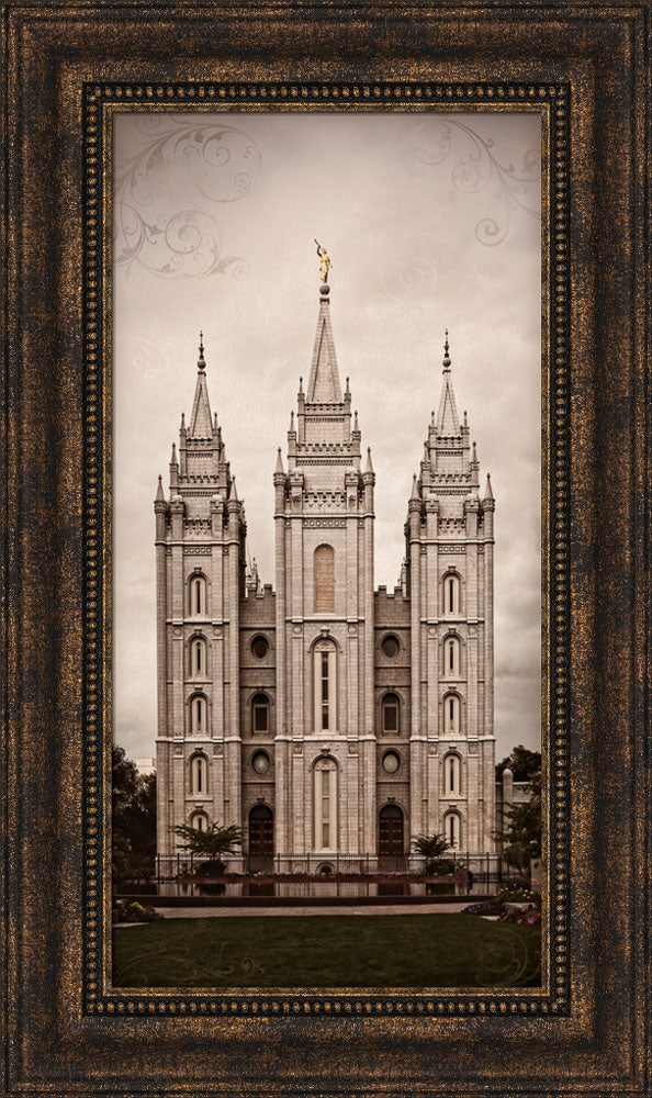 Salt Lake Temple - Towers by Robert A Boyd