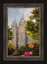 Salt Lake Temple - Springtime in Zion by Robert A Boyd