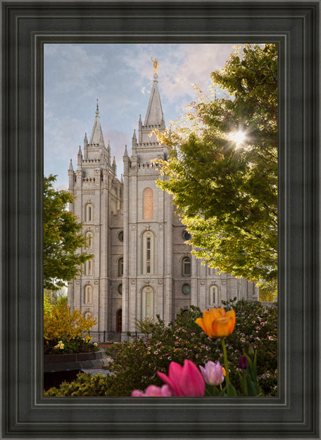 Salt Lake Temple - Springtime in Zion by Robert A Boyd