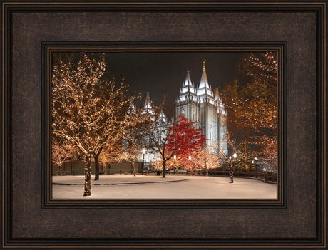 Salt Lake Temple - Silent Night by Robert A Boyd