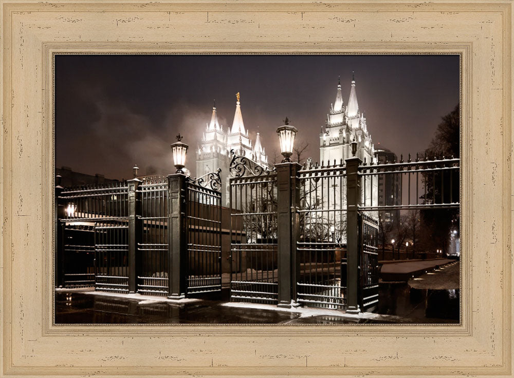 Salt Lake Temple - Straight is the Gate by Robert A Boyd