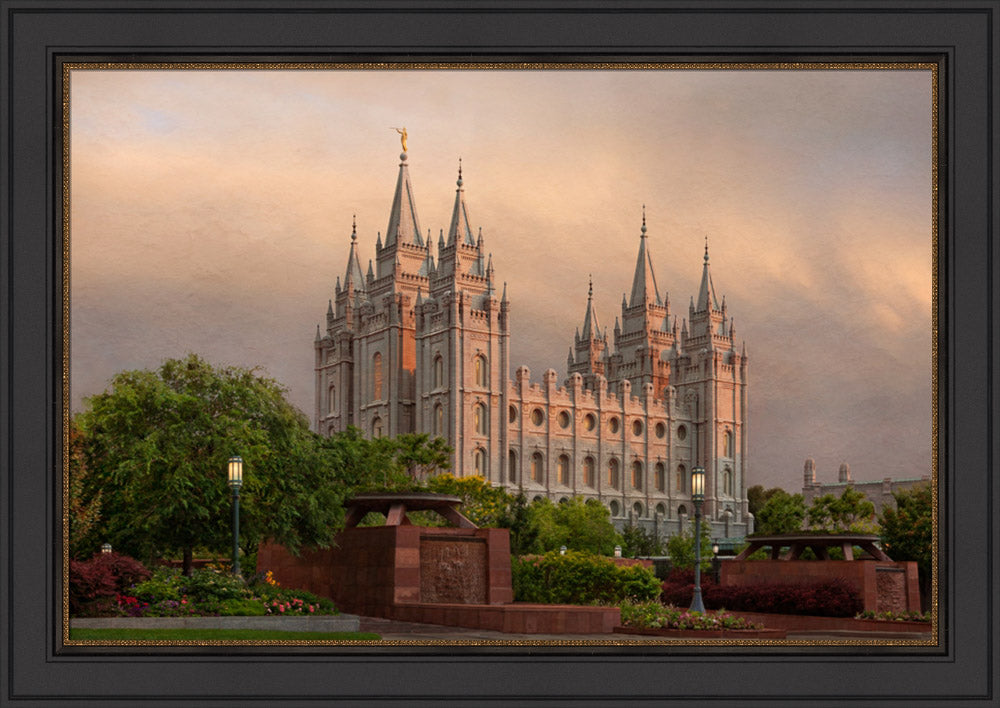 Salt Lake Temple - Refuge 24x48 Final by Robert A Boyd