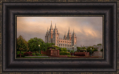 Salt Lake Temple - Refuge 24x48 Final by Robert A Boyd