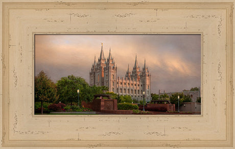 Salt Lake Temple - Refuge 24x48 Final by Robert A Boyd