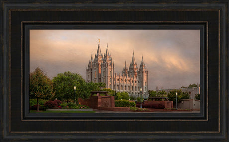 Salt Lake Temple - Refuge 24x48 Final by Robert A Boyd