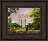 Salt Lake Temple - Spring Statue by Robert A Boyd