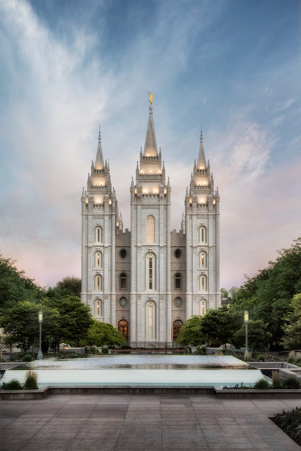 Salt Lake Temple - Chrome Series by Robert A Boyd