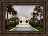 Laie Temple - Textured Sky by Robert A Boyd