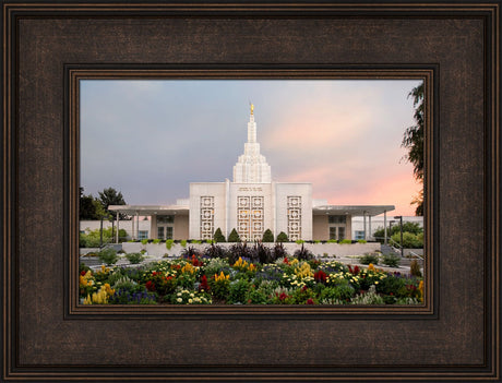 Idaho Falls Temple - Vibrant Morning by Robert A Boyd