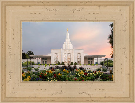 Idaho Falls Temple - Vibrant Morning by Robert A Boyd