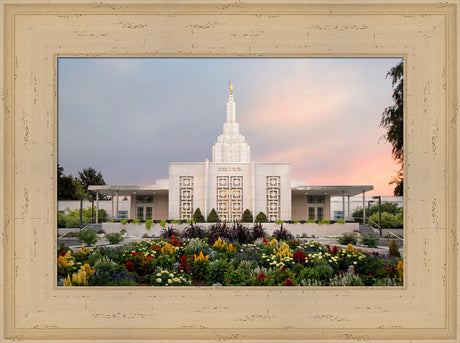 Idaho Falls Temple - Vibrant Morning by Robert A Boyd