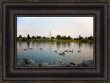 Idaho Falls Temple - River by Robert A Boyd