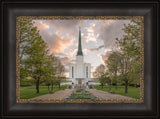 London Temple - Garden View by Robert A Boyd