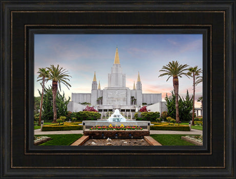 Oakland Temple - Fountains by Robert A Boyd