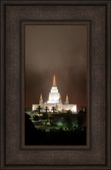 Oakland Temple - Night Fog by Robert A Boyd