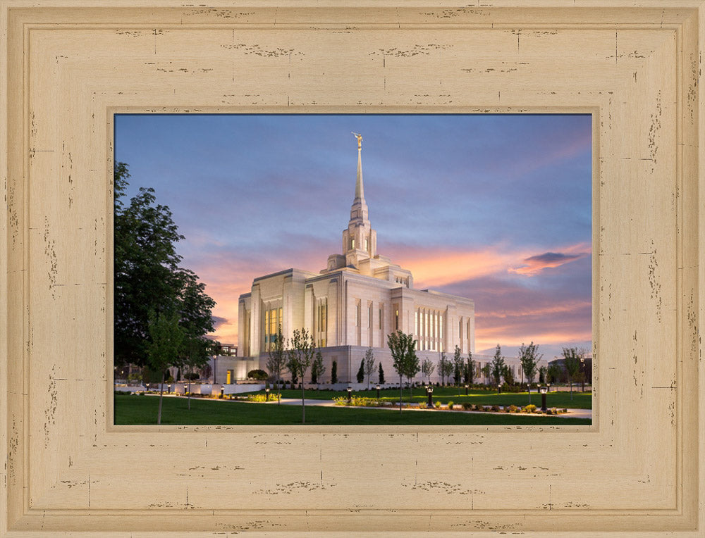 Ogden Temple - Eventide by Robert A Boyd