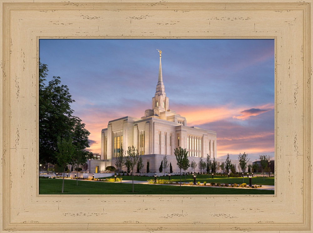 Ogden Temple - Eventide by Robert A Boyd