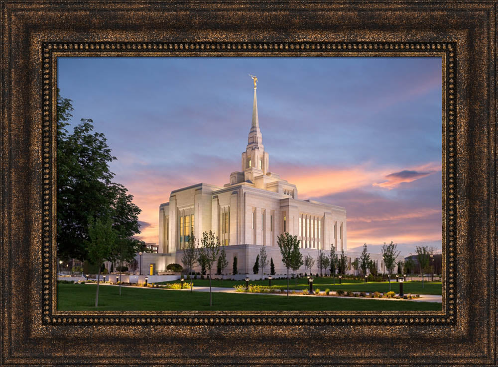 Ogden Temple - Eventide by Robert A Boyd