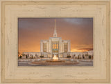 Ogden Temple - Sunset by Robert A Boyd