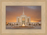 Ogden Temple - Sunset by Robert A Boyd