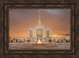 Ogden Temple - Sunset by Robert A Boyd