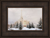 Ogden Temple - Winter Clouds by Robert A Boyd