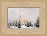 Ogden Temple - Winter Clouds by Robert A Boyd