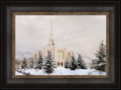 Ogden Temple - Winter Clouds by Robert A Boyd