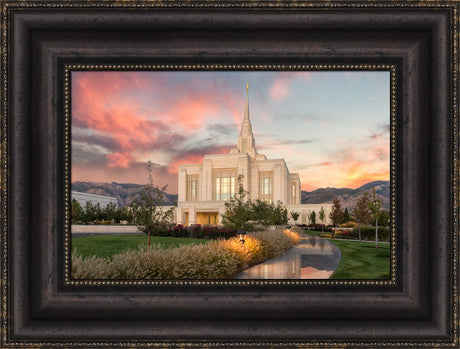 Ogden Temple - Garden Path by Robert A Boyd