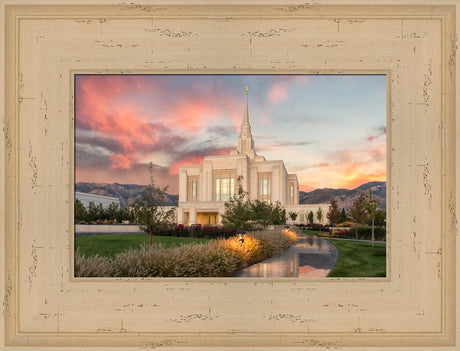 Ogden Temple - Garden Path by Robert A Boyd