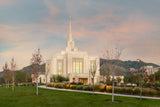 Ogden Temple - Evening Path by Robert A Boyd