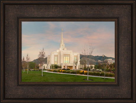 Ogden Temple - Evening Path by Robert A Boyd